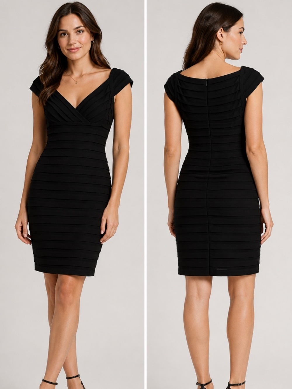 Adrianna Papell Petite - Size 10P, Black Colour, Worn only 2 to 3 times